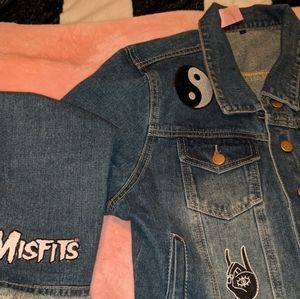 Jean jackets brand new with cool patches.